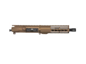 8.3" AR-9 9mm Burnt Bronze Complete Pistol Upper 7" Riveted Keymod — No BCG/CH