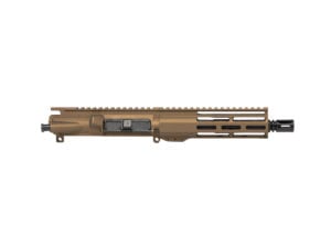 8.3" AR-9 9mm Burnt Bronze Complete Pistol Upper 7" Window-Cut M-LOK — No BCG/CH