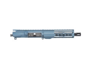8.3" AR-9 9mm Titanium Blue Complete Pistol Upper 7" Riveted Keymod — No BCG/CH