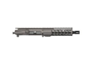 8.3" AR-9 9mm Tungsten Grey Complete Pistol Upper 7" Keymod — No BCG/CH